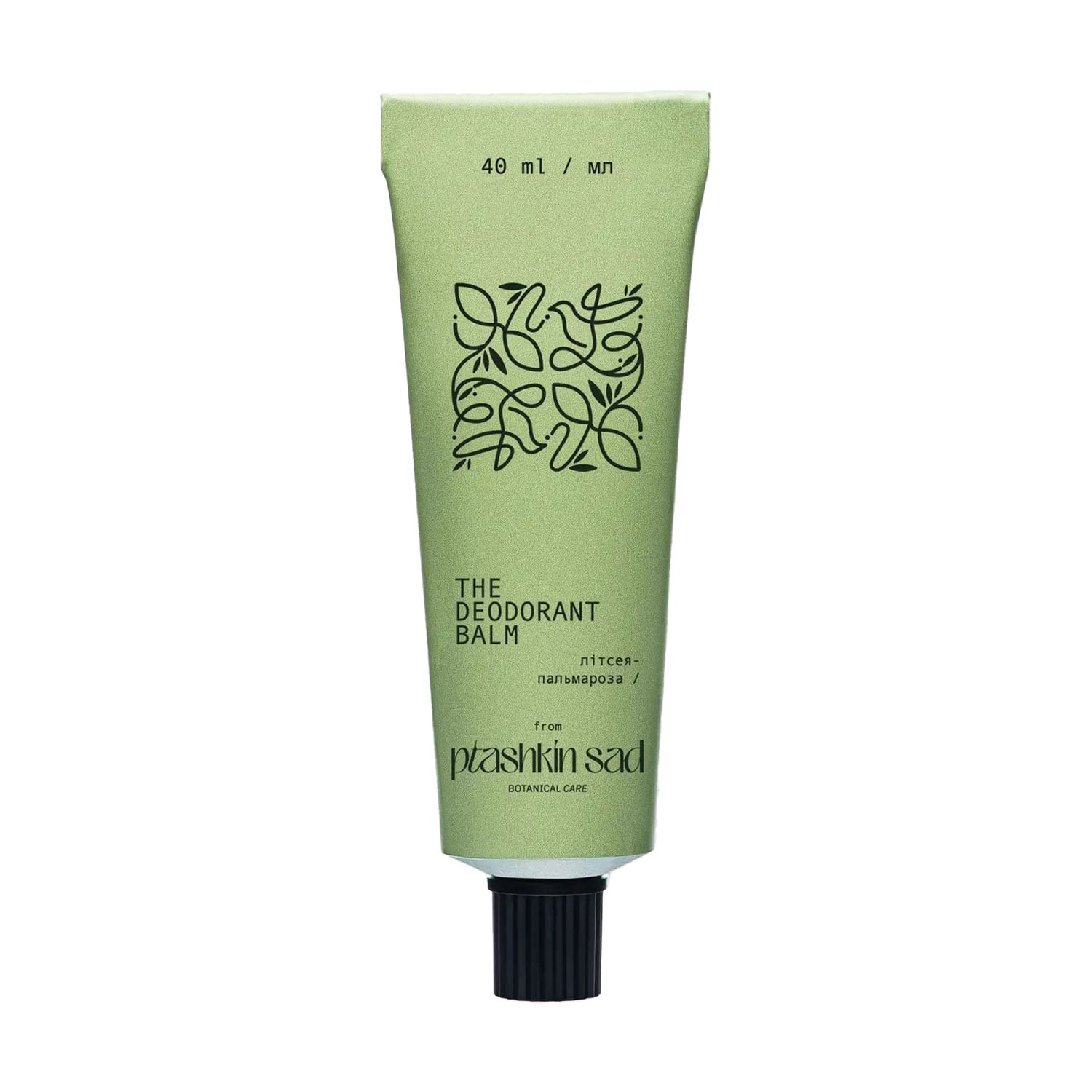 Бальзам-дезодорант Ptashkin Sad Botanical Care The Deodorant Balm Літсея-пальмароза, унісекс, 40 мл